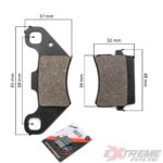 KLOCKI HAMULCOWE TYŁ QUAD ATV 110CC