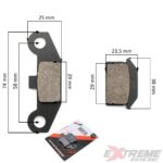 KLOCKI HAMULCOWE PRZÓD QUAD ATV 110CC