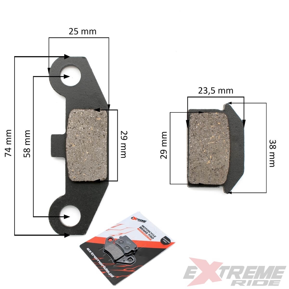 4915.jpg KLOCKI HAMULCOWE PRZÓD QUAD ATV 110CC - obrazek 1