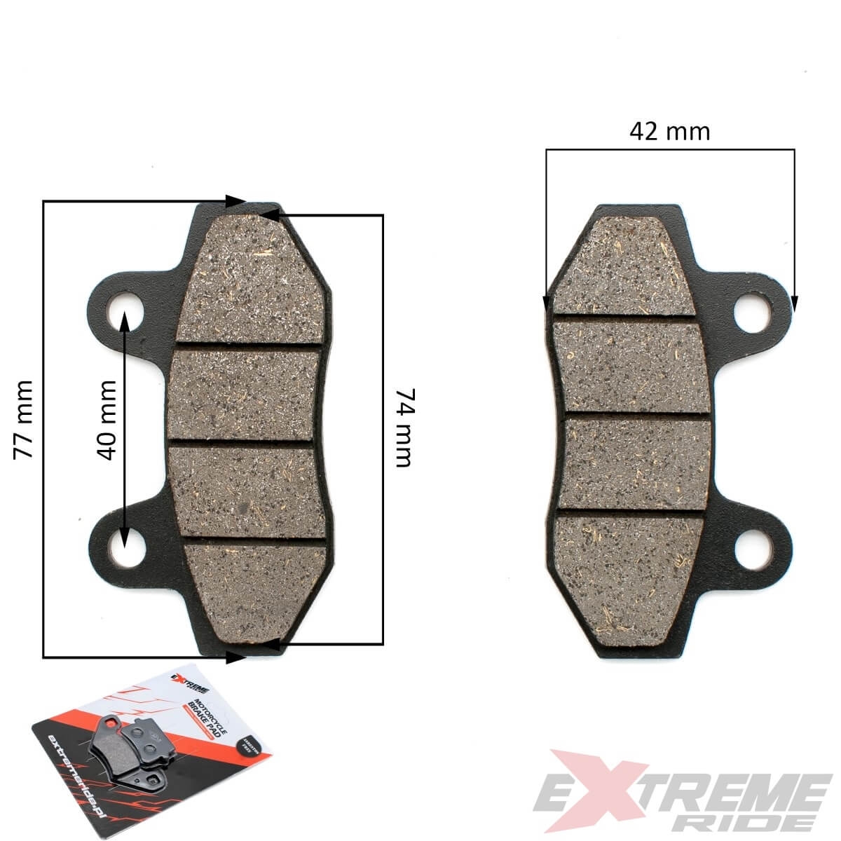 4916.jpg KLOCKI HAMULCOWE TYŁ CROSS 110CC - obrazek 1