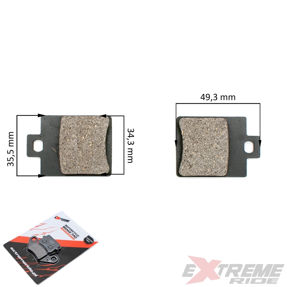 4920.jpg KLOCKI HAMULCOWE TYŁ QUAD ATV 150CC - obrazek 1