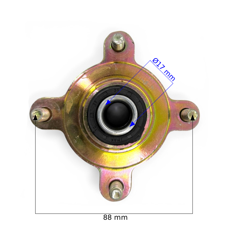 IMG_5074 wym PIASTA KOŁA PRZÓD QUAD ATV 125CC - obrazek 1