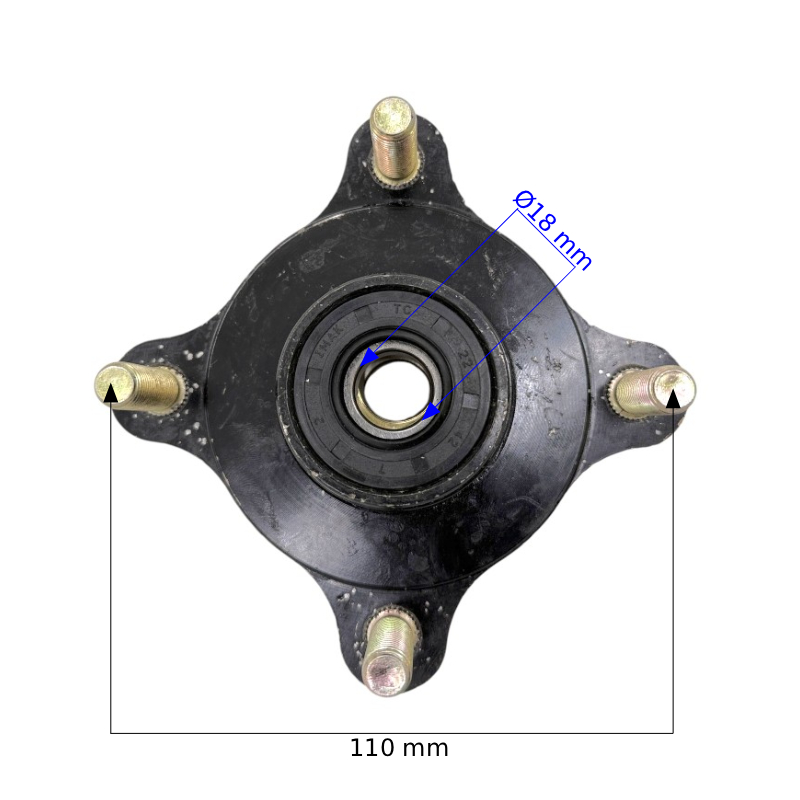 IMG_5120 wym PIASTA KOŁA PRZÓD QUAD ATV 250CC - obrazek 1