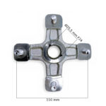 PIASTA KOŁA TYŁ QUAD ATV 250CC SREBRNA