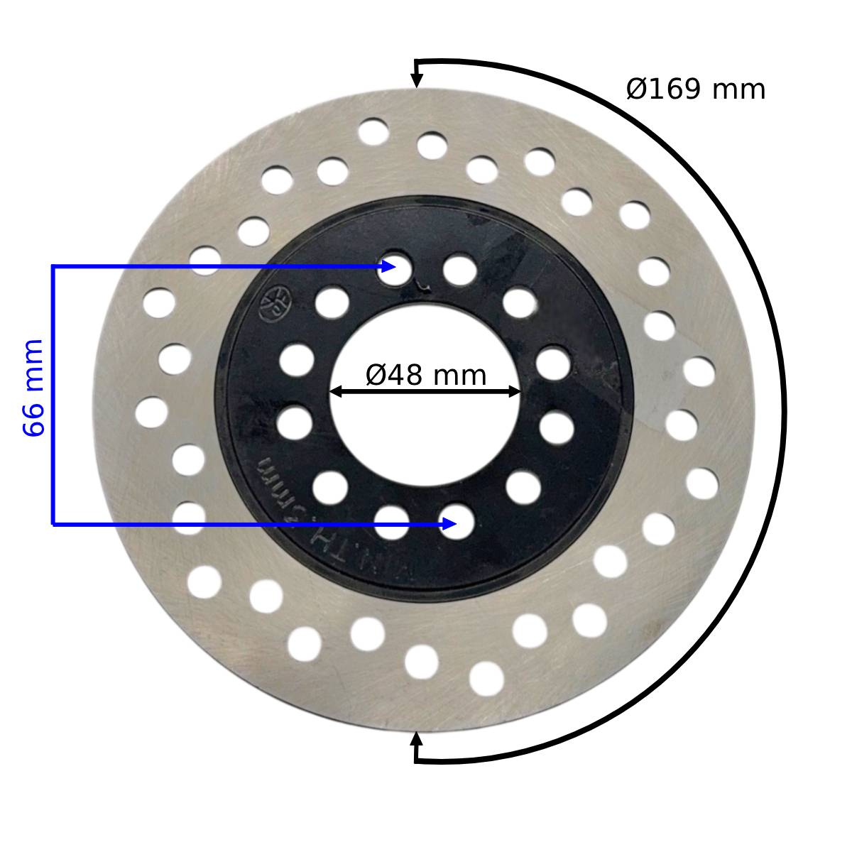 IMG_5893 (1) TARCZA HAMULCOWA TYŁ QUAD ATV 125CC 169MM - obrazek 1