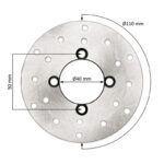 TARCZA HAMULCOWA PRZÓD QUAD ATV 125CC 110MM