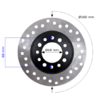 TARCZA HAMULCOWA TYŁ QUAD ATV 110CC 160MM