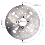 TARCZA HAMULCOWA TYŁ QUAD ATV 200CC 210MM